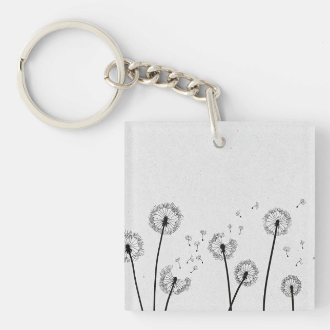 Fleurs de pissenlits Pappus Spores Gris (Devant)
