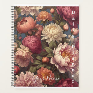 Fleurs de Pivoine Planificateur quotidien photo -