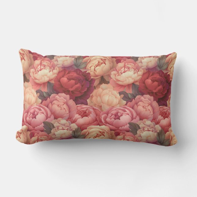 Fleurs de pivoines Coussin extérieur (Recto)