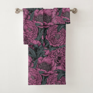 Fleurs de pivoines violettes
