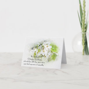 Fleurs de pommier Sympathie Merci
