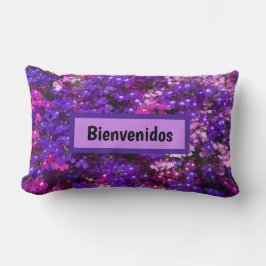 Fleurs de Porch coussins violet Fushia rose