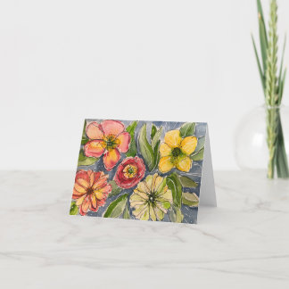 Fleurs de printemps Carte pour notes original