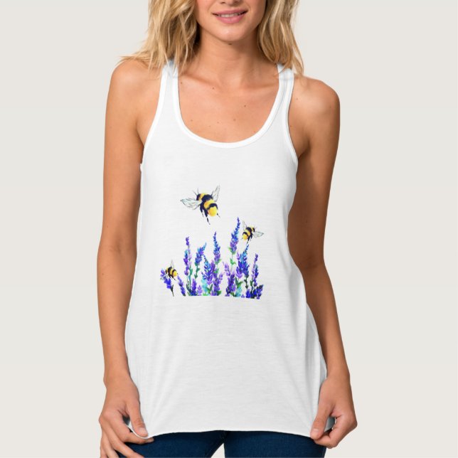 Fleurs de printemps et Débardeur d'abeilles (Devant)