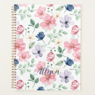 Fleurs de printemps et Motif Feuille