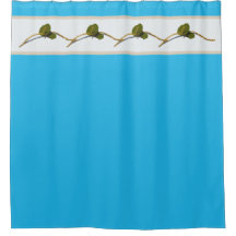 Fleurs de raisin - Rideau de douche lagon
