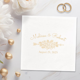 Fleurs de Roses de Mariage à Flèche Tribale
