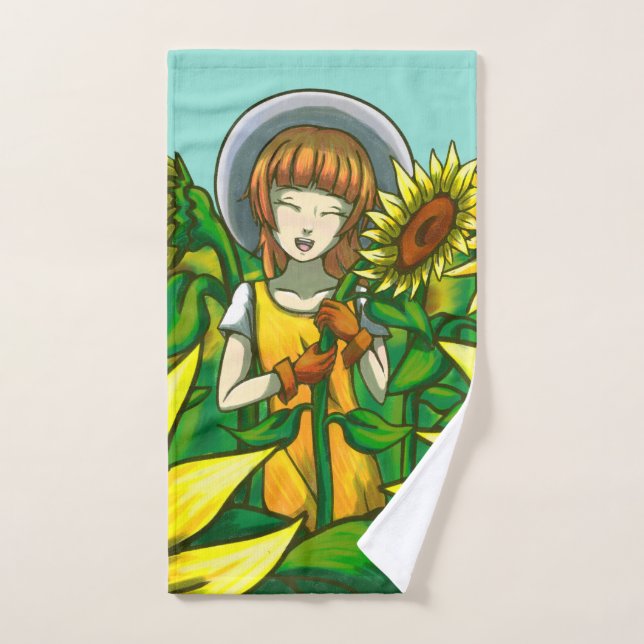 Fleurs de soleil (Serviette à main)