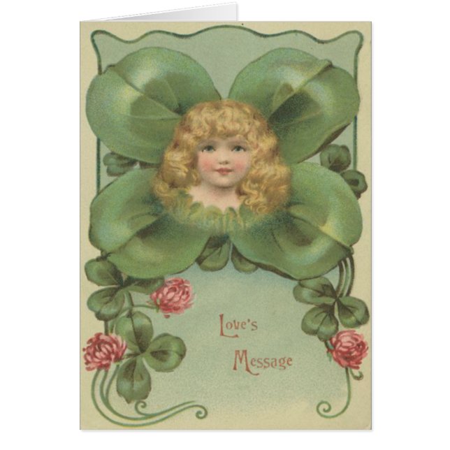 Fleurs de trèfle à quatre feuilles mignonnes (Devant)