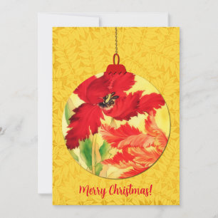 Fleurs de tulipes - Carte Plat Art Ornament