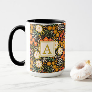 Fleurs d'été Couleurs d'automne Monogramme Mug