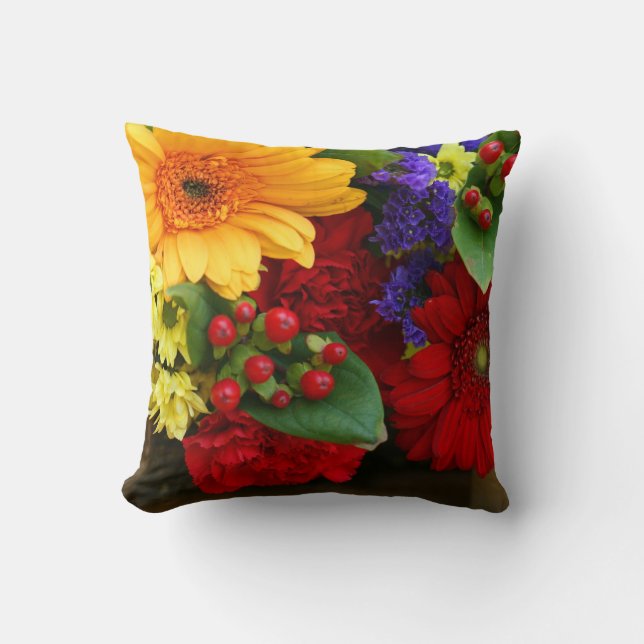 Fleurs d'été Coussin américain MoJo (Recto)