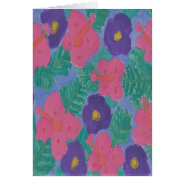 Fleurs d'Hibiscus tropicaux (Devant)