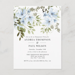 Fleurs d'hiver Invitation à la fête de fiançaill