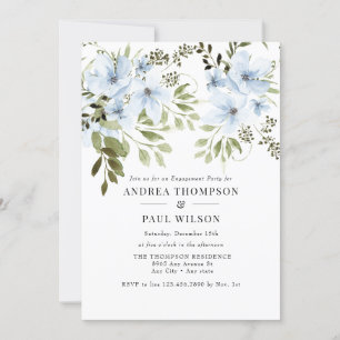Fleurs d'hiver   Invitations des parties d'engagem