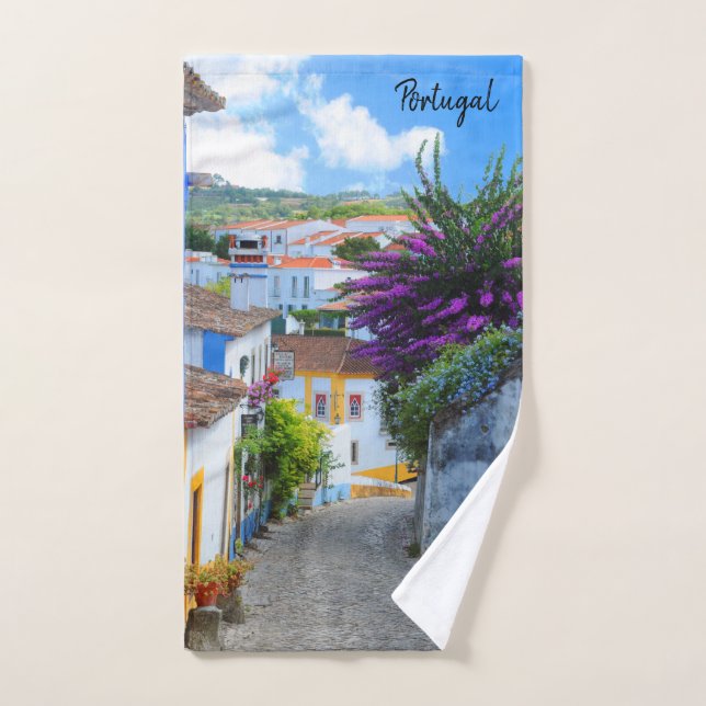Fleurs d'Obidos, Portugal (Serviette à main)