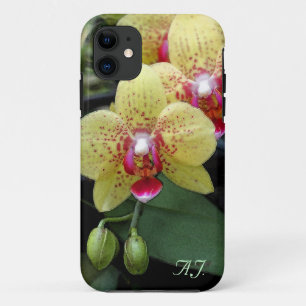 Fleurs d'orchidées jaunes iphone personnel 5 coque