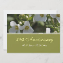 fleurs du jardin blanc frais invitations anniversa