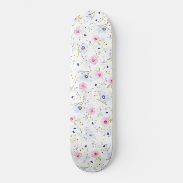 Fleurs du jardin frais Skateboard (Recto)