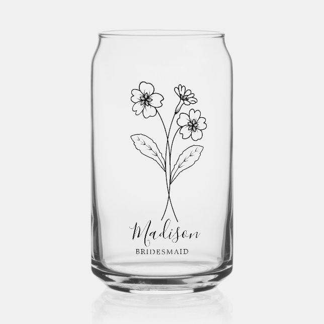 Fleurs du mois de naissance Février Primrose Bride (Recto)