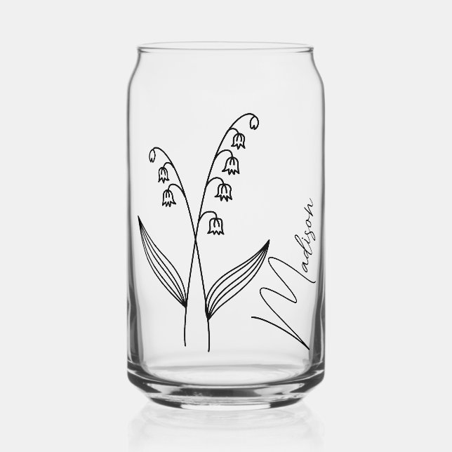 Fleurs du mois de naissance personnalisées mai Bri (Recto)