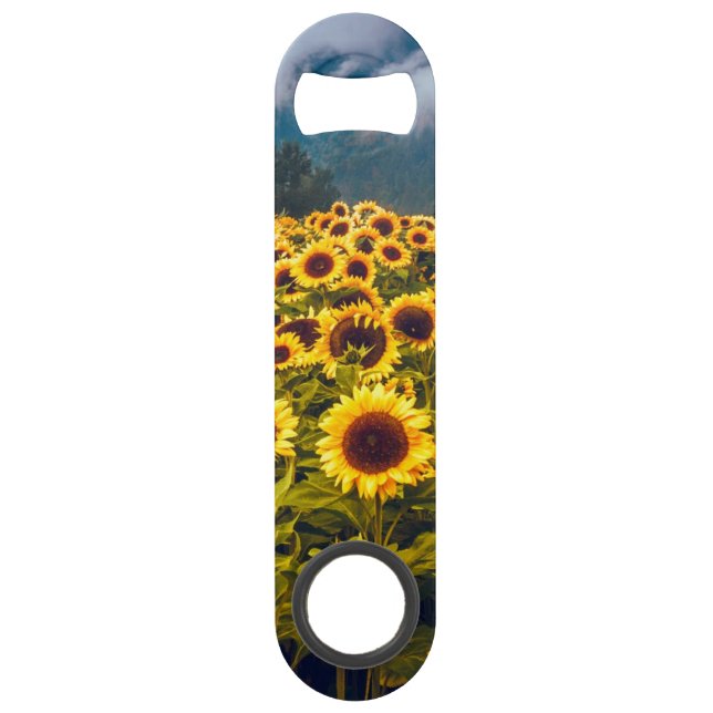 Fleurs du paysage du terrain de tournesol Jaune (Dos)