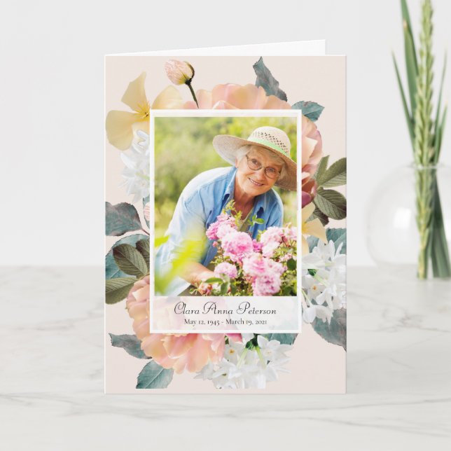 Fleurs du printemps fraîches Programme de célébrat (Devant)