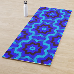 Fleurs en bleu...... yogamatte