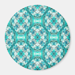 Fleurs en Turquoise...... Magnet