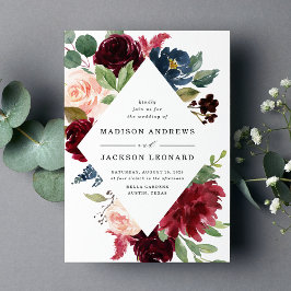 Fleurs Enchantées | Faire-Part de Mariage Cadre