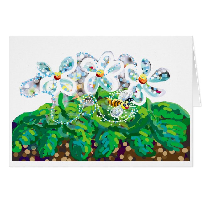 fleurs et abeilles (Devant horizontal)