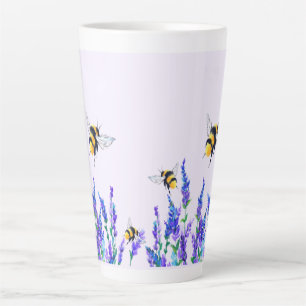 Fleurs et abeilles Latte Mug Printemps Joy