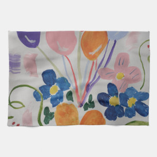 Fleurs et Ballons Serviette à thé