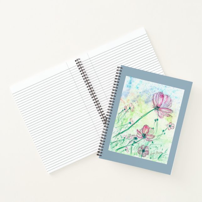 Fleurs et Carnet spiral aérien (Intérieur)