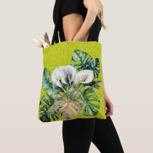 Fleurs et cœur du meilleur sac cabas personnalisé