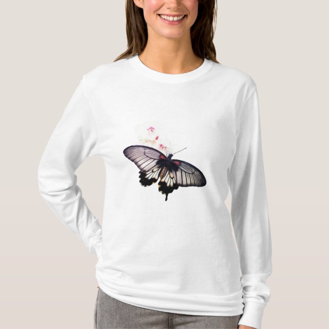 Fleurs et papillon 🦋 🦋 t-shirt (Devant)