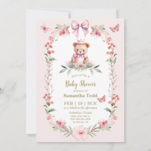 Fleurs et Papillons : Invitation de Bienvenue pour