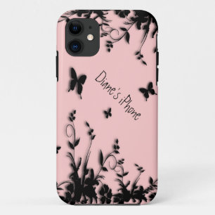 Fleurs et Papillons Rose Coque iPhone 5 Personnali