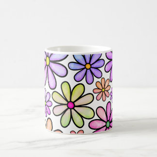 Fleurs étanches : Mug Élégante, Style Blooming