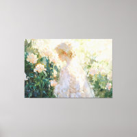 *~* Fleurs femmes arbustes TV2 toile étirée Impres