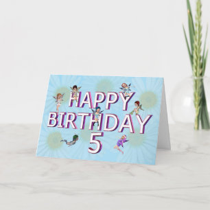 Fleurs Fleurs 5e anniversaire carte