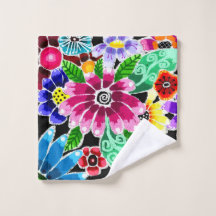 Fleurs Florales Rose Fantaisistes Multi-Couleurs A
