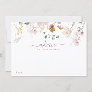 Fleurs florissantes Carte conseil bébé