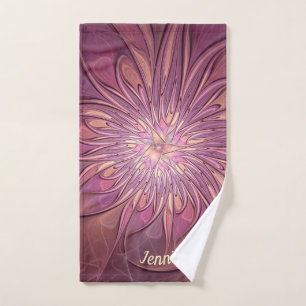 Fleurs fractales modernes abstraites Couleurs de b