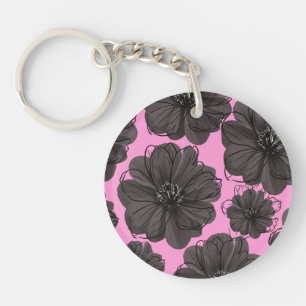 Fleurs gris foncé