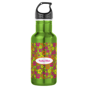 Fleurs hawaiiennes mignonnes bouteille d'eau pour 