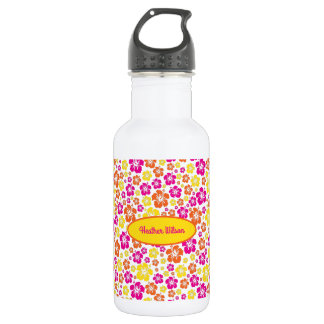 Fleurs hawaiiennes mignonnes bouteille d'eau pour