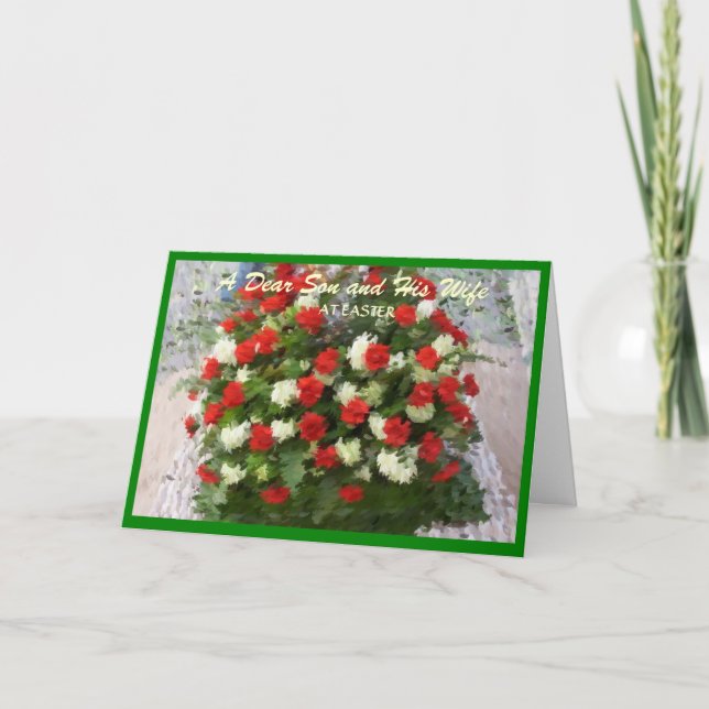 Fleurs heureuses de carte de fils et de (Devant)