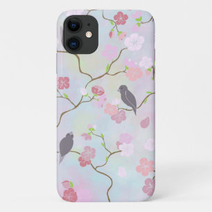 Fleurs japonaises de cerises et oiseaux   COQUE IP