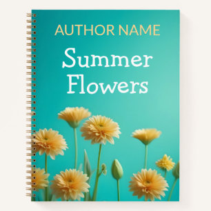 Fleurs Jaunes Livre Couverture Inspiration Carnet